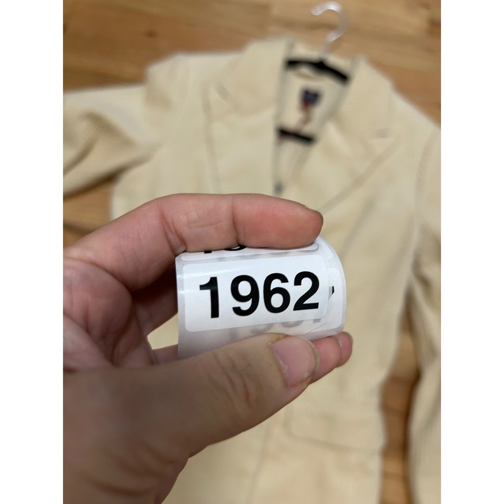 NWT Rowing Blazers Target Corduroy‎ Double Breasted Blazer Cream Gold Buttons XS - Picture 11 of 11